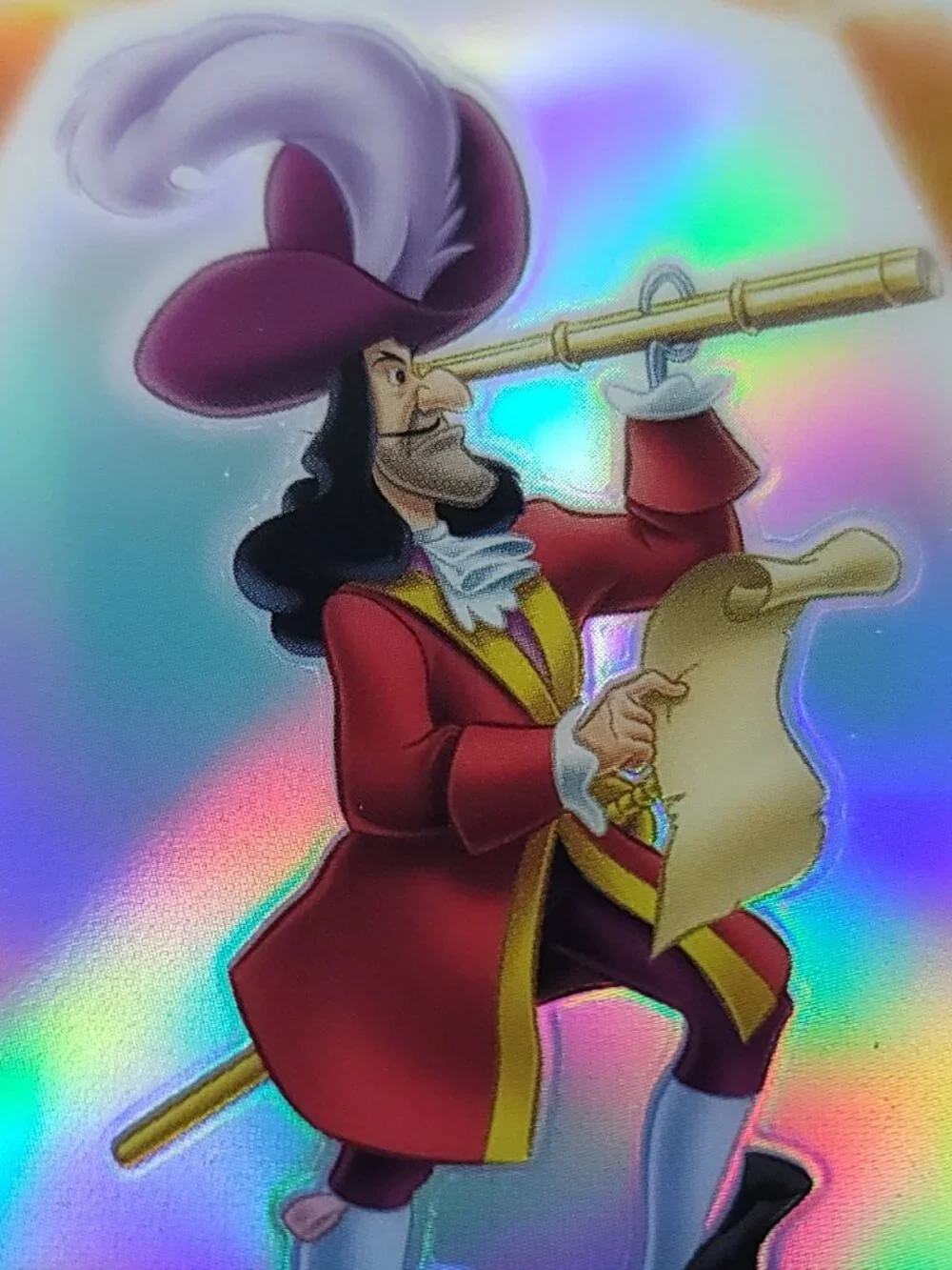 Captain Hook Topps 2026 Disney Neon Holo Chrome Refractor Limited 115/199 CNE